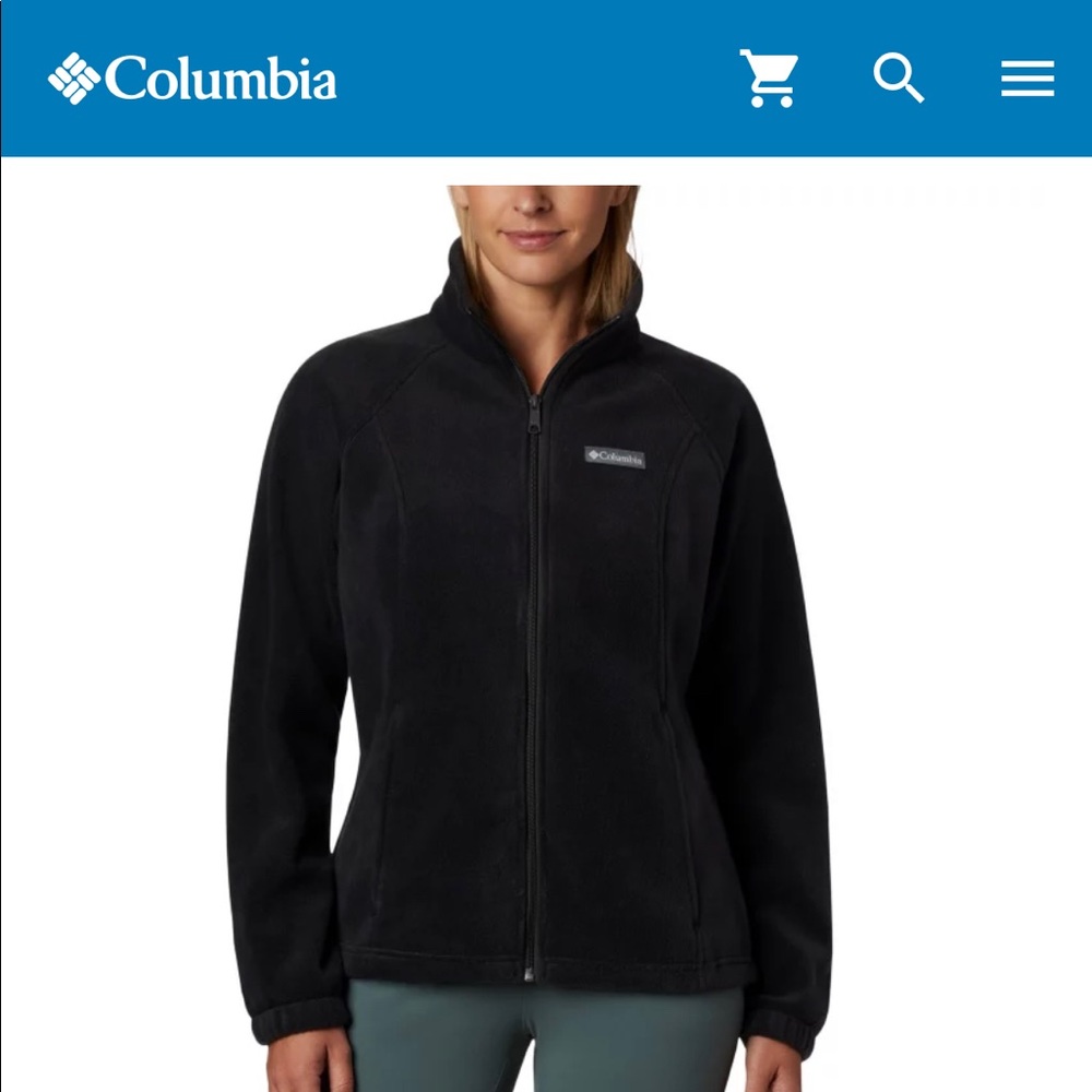 Columbia fleece zip up jacket